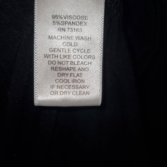 Cupio 3/4 Sleeve Black Tunic, Size Medium, Super Soft, Strechy - Picture 7 of 7